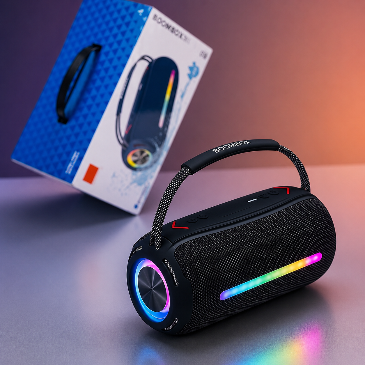 JBL Boombox x360 Super Bass Outdoor speaker Waterproofing  RGb Light
