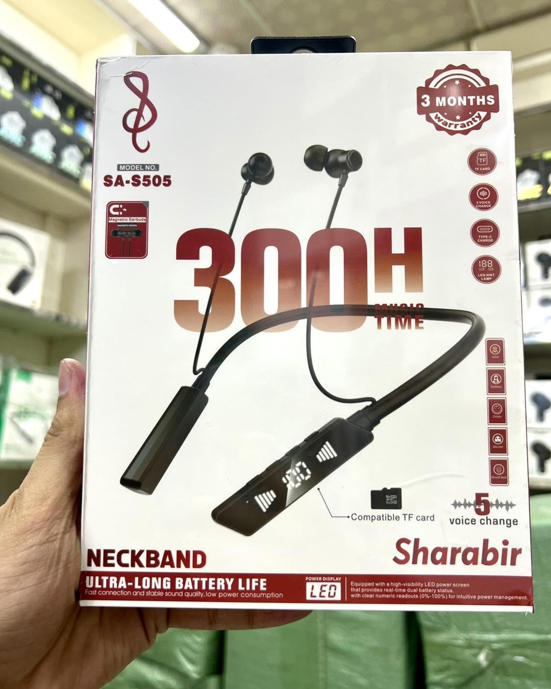 Sharabir Neckband SA -S505 300 Hours Backup