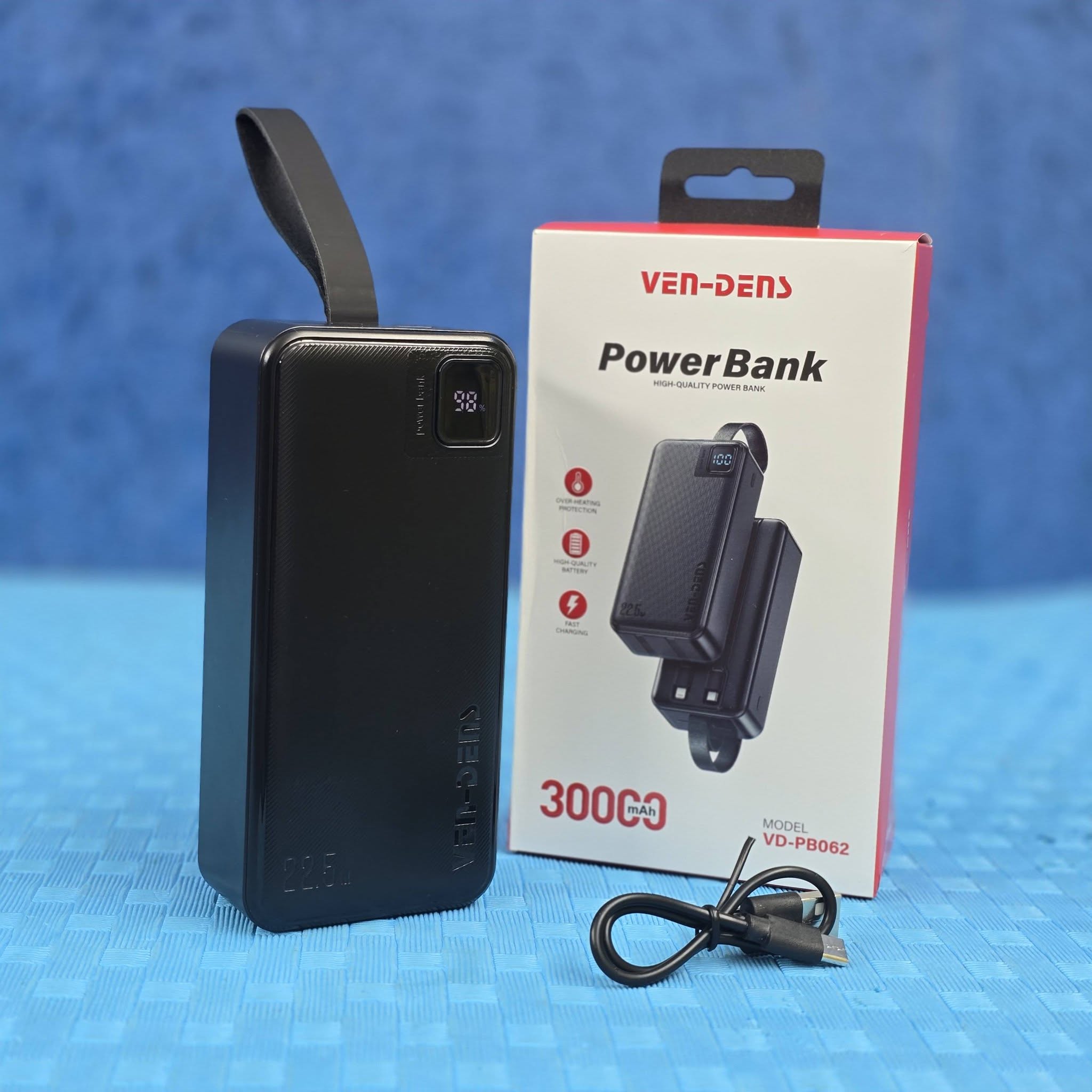 VEN -DENS 30000mAh Fast Charging Power Bank (Model VD -PB062)